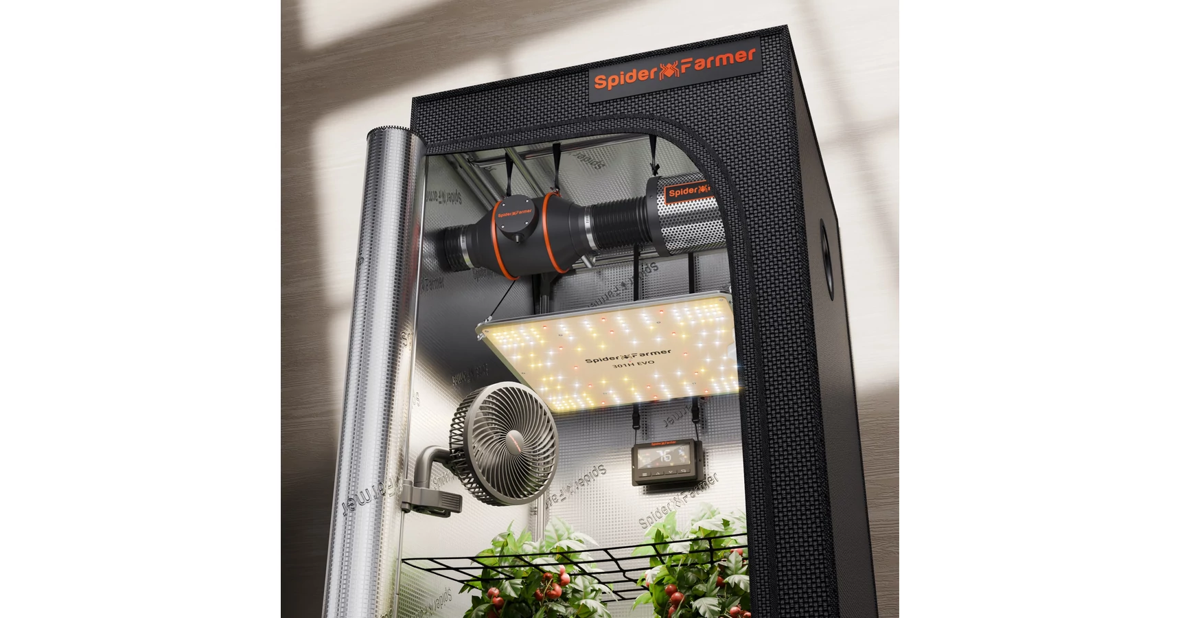 Spider Farmer 最新 ECモーター壁掛け扇風機 Amazon.com: Spider Farmer New Grow Tent Clip Fan 6
