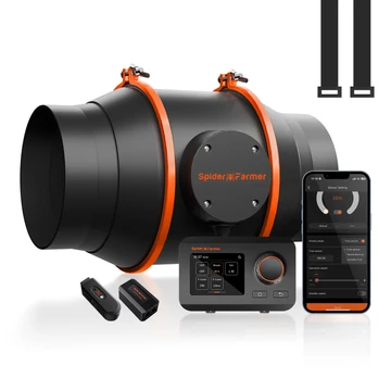  Spider Farmer® Intelligens 150mm-es Ventilátor GGS vezérlővel
