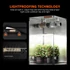Kép 13/20 - Spider Farmer® Szett SF2000 EVO LED Grow Light+120x60x180cm Grow sátor+100mm-es ventilátor kombináció digitális kontrollerrel/termosztáttal 