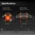Kép 6/19 -  Spider Farmer® Intelligens 100mm-es Ventilátor szett szénszűrővel, GGS vezérlővel
